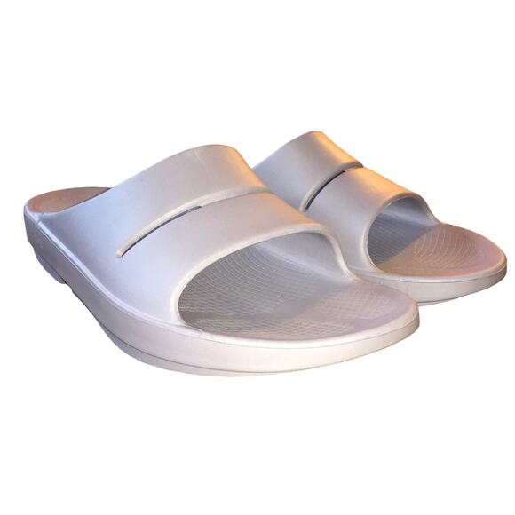 OOFOS Ooahh Slide Sandal Lavender Purple Sport Flex Recovery Mens 13 Gorpcore - Picture 2 of 7